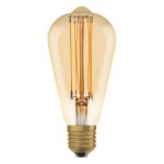 Ledvance Vintage 1906 LED E27 Edison Goud 5.8W 470lm - 822 Zeer Warm Wit | Dimbaar - Vervangt 40W