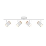 D'Lite Plafondlamp Beitem Metaal Mat Wit FSC Hout | Geschikt Voor 4x GU10
