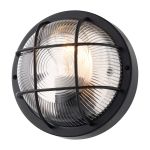 D'Lite Wandlamp Ecco Zwart Rond | IP54 - Geschikt voor 1x E27