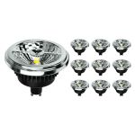 Voordeelpak 10x Noxion Lucent LED Spot GU10 AR111 15W 850lm 40D - 930 Warm Wit | Beste Kleurweergave - Dimbaar - Vervangt 100W