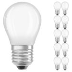 Voordeelpak 10x Ledvance CLASSIC LED E27 Peer Filament Mat 2.8W 250lm - 827 Zeer Warm Wit | Dimbaar - Vervangt 25W