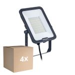 Voordeelpak 4x Philips LED Breedstraler Ledinaire BVP167 70W 8400lm 110D - 830-840-865 CCT | IP65 - Symmetrisch