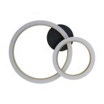 Eglo Plafondlamp Calliera Staal Zwart Goud 12W 1500lm - 840 Koel Wit | IP20 - Dimbaar 