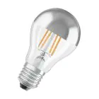 Osram Classic LED E27 Peer Filament Spiegel Zilver 4W 400lm - 827 Zeer Warm Wit | Vervangt 35W