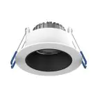 Noxion LED Spot Ares Diep Wit 6W 540lm 927-940 3CCT - met Binnenring Zwart | Zaagmaat 68mm