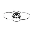 Eglo Plafondlamp Parrapos-Z Staal Zwart 6.5W 5800lm - 830-865 Afstembaar Wit | IP20 - Zigbee Dimbaar